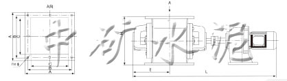 DXV-F P卸料阀安装尺寸和技术特性表