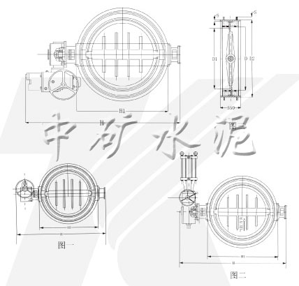 高温蝶阀(YDDB型)(烟道挡扳)