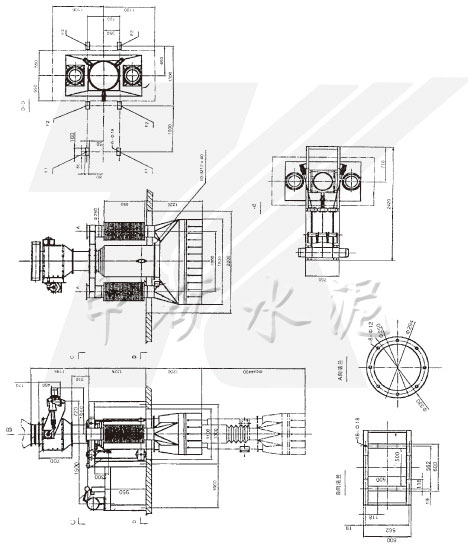 SZT300-Ⅰ/2熟料散装机示意图